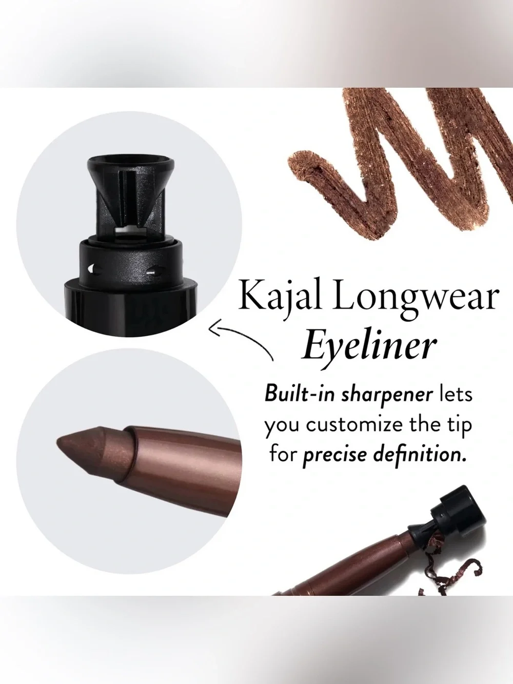 Laura Geller Kajal Longwear Eyeliner - Deep Black Kohl